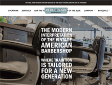 Tablet Screenshot of bluestarbarbershop.com